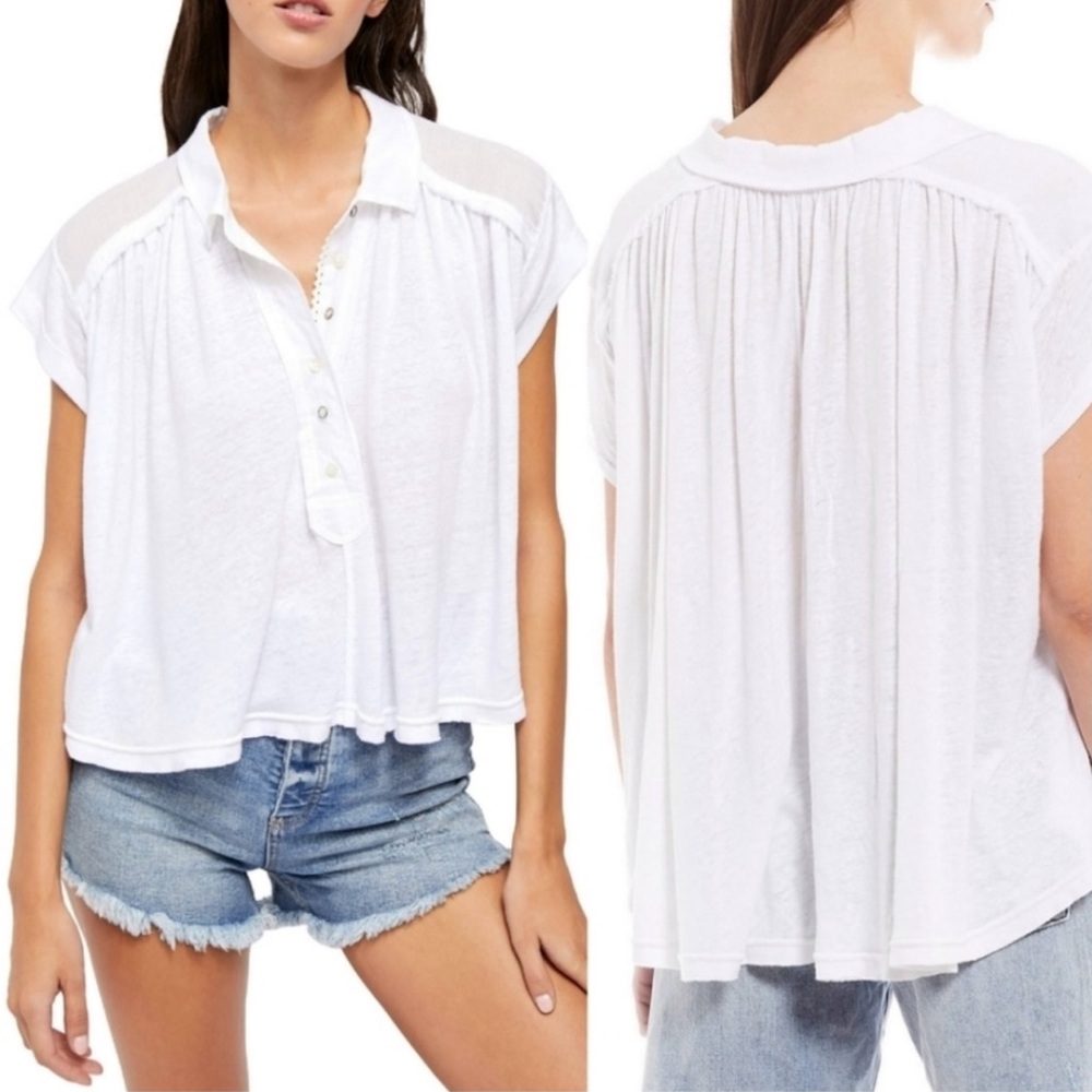 Free People Low Down Pullover Top